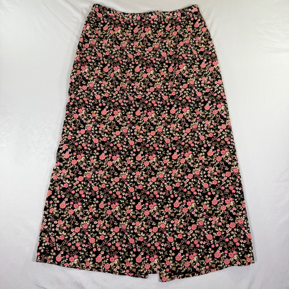 Vintage Christopher & Banks Floral Maxi Skirt 8 Cottagecore Prairie Modest